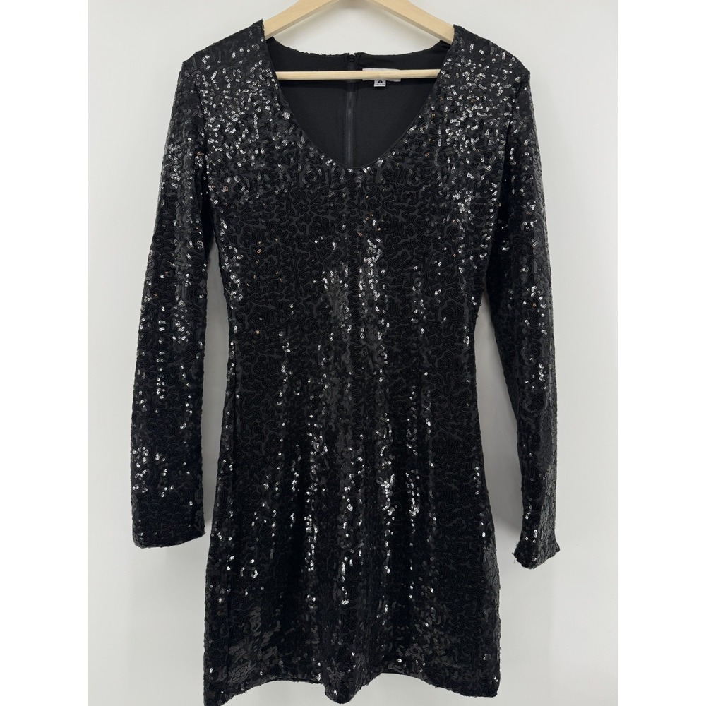 TIPSY ELVES WOMEN'S BLACK SEQUIN DRESS SMALL NWT Holiday Party